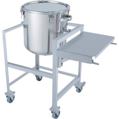 ■MONOVATE 鏡板型クリップ式密閉容器 80L 架台付(作業台付)〔品番:DTCTHASCB47〕【3641126:0】[送料別途見積り][法人・事業所限定][直送][店頭受取不可]｜ホームセンターバロー　店