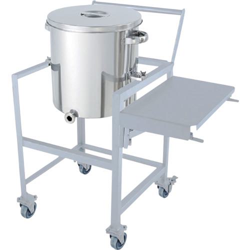 ■MONOVATE 片テーパー型汎用容器 45L 架台付(作業台・取っ手・蓋置付)〔品番:KTTSTASCA39〕【3641135:0】[法人・事業所限定][外直送元][店頭受取不可]