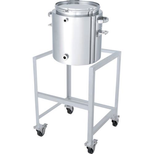 ■MONOVATE 片テーパー型ジャケット密閉容器 バンド式 架台付 45L〔品番:KTTCTLJASC39〕【3642671:0】[送料別途見積り][法人・事業所限定][直送][店頭受取不可]｜ホームセンターバロー　店