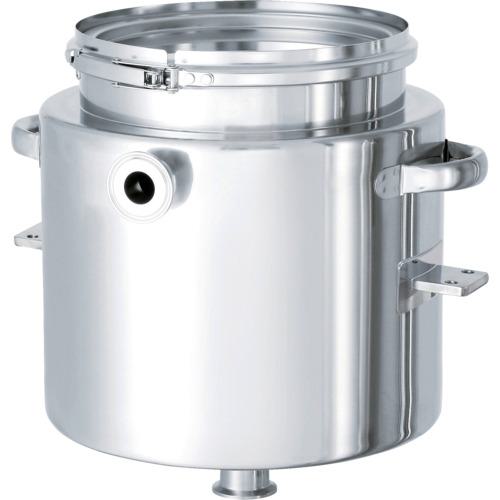 ■MONOVATE ホッパー型ジャケット密閉容器 バンド式 ブラケット付 60L〔品番:HTCTLJBRK43〕【3642719:0】[法人・事業所限定][外直送元][店頭受取不可]