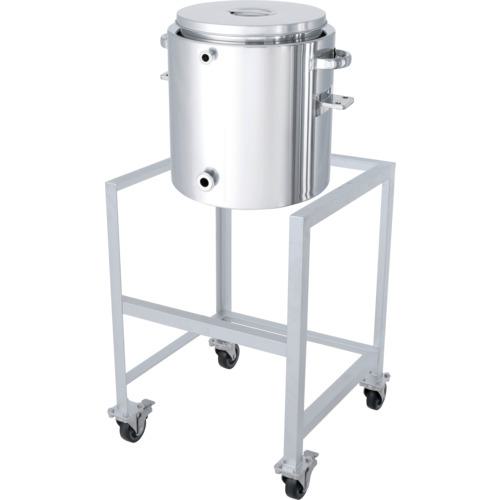 ■MONOVATE 片テーパー型ジャケット汎用容器 架台付 80L〔品番:KTTSTJASC47〕【3642724:0】[法人・事業所限定][外直送元][店頭受取不可]｜ホームセンターバロー　店
