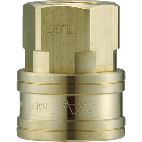 ■ナック クイックカップリング TL型 真鍮製 オネジ取付用ソケット R2〔品番:CTL16SF2〕【3645631:0】[店頭受取不可]