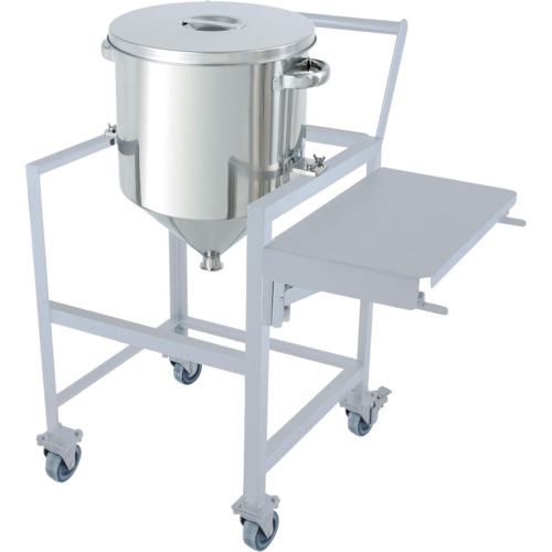 ■MONOVATE ホッパー型汎用容器 100L 架台付(作業台・取っ手・蓋置付)〔品番:HTSTASCA47H〕【3647091:0】[送料別途見積り][法人・事業所限定][直送][店頭受取不可]｜ホームセンターバロー　店