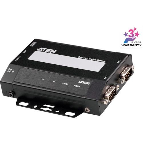 ■ATEN シリアルデバイスサーバー〔品番:SN3002〕【3648655:0】[送料別途見積り][店頭受取不可]｜ホームセンターバロー　店