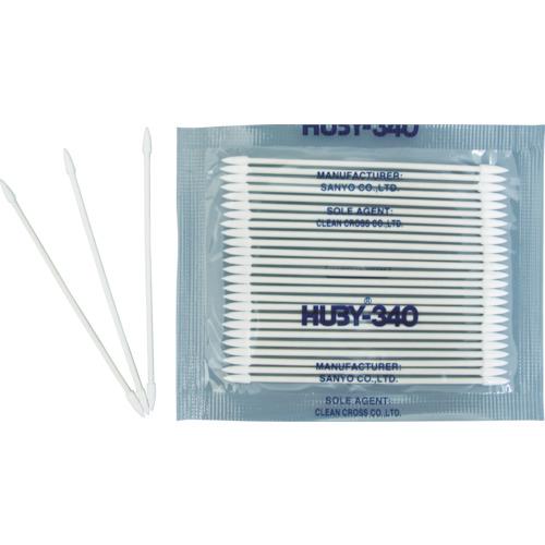 ■HUBY 3インチ 工業用綿棒(先端コーン型/ハードシャープポイントスリム)BB-013MB (8000本入)〔品番:BB013MB〕【3651894:0】[店頭受取不可]｜ホームセンターバロー　店