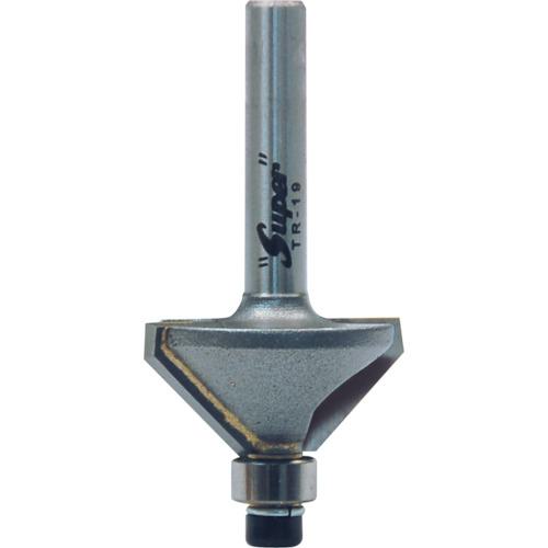 ■スーパー スーパー トリマ・ルータービット 角面(ベアリング付)〔品番:TR19〕【3652631:0】[送料別途見積り][掲外取寄][店頭受取不可]