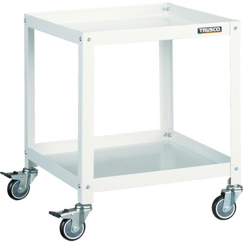 ■TRUSCO ツールワゴン ラビットワゴン 500X500 ウレタン車輪 ホワイト〔品番:RBW652UW〕【3663191:0】[直送DS][店頭受取不可]