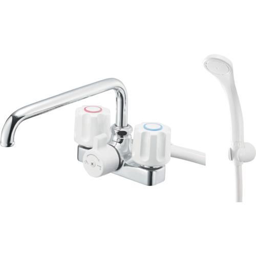■SANEI ツーバルブデッキシャワー混合栓〔品番:SK71W13〕【3684287:0】[送料別途見積り][掲外取寄][店頭受取不可]