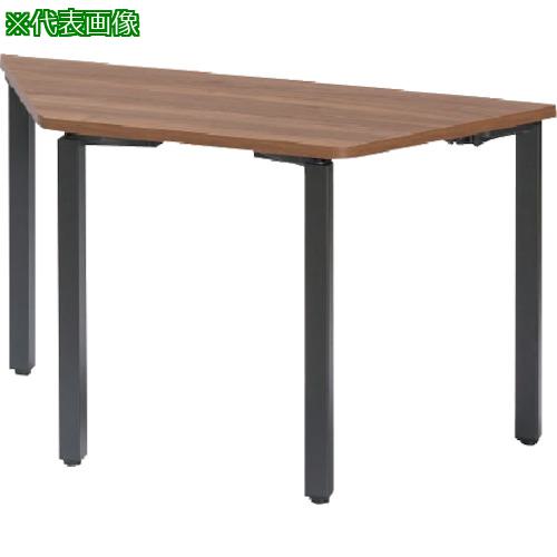■トヨスチール 台形テーブル アジャスター脚タイプ 天板色ホワイト〔品番:NTS1360TWW〕【3691108:0】[送料別途見積り][法人・事業所限定][直送][店頭受取不可]