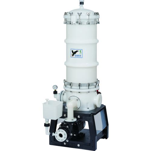 ■日本フイルター ポンプ付き樹脂製ろ過機 「EGLE-45-C-5-T」 ~30000L/h (PVDF製) 750mm15本用 50Hz〔品番:EGLE45C5T〕【3695668:0】[送料別途見積り][法人・事業所限定][外直送][店頭受取不可]