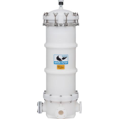 ■日本フイルター 強酸液用 樹脂製フィルターハウジング 「EGH-24-C-T」 (PVDF製) 750mm8本用〔品番:EGH24CT〕【3698838:0】[送料別途見積り][法人・事業所限定][外直送][店頭受取不可]