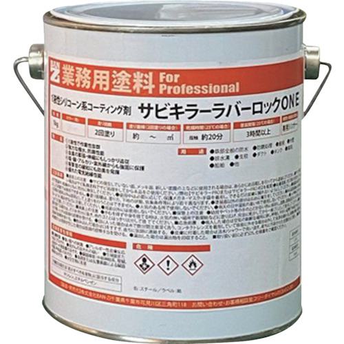 ■BANーZI 防錆塗料 ラバーロック(1液) 1kg 白《2缶入》〔品番:BSKROK01A〕【3700095×2:0】[法人・事業所限定][直送元][店頭受取不可]
