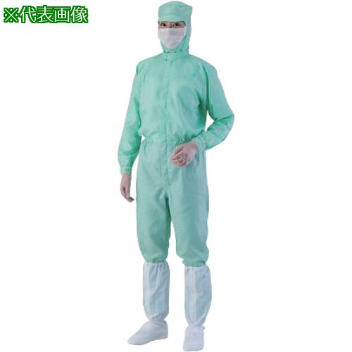 ■AS 緑S 異物混入対策ツナギ服腰裏付〔品番:4241716〕【3739840:0】[送料別途見積り][法人・事業所限定][掲外取寄][店頭受取不可]