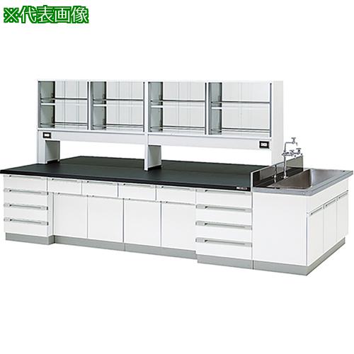 ■AS 中央実験台 SAN-3615G 本体シロ〔品番:3778403〕【3743329:0】[送料別途見積り][法人・事業所限定][外直送][店頭受取不可]