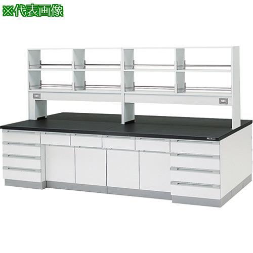 ■AS 中央実験台 SAJ-2412 本体シロ〔品番:3777302〕【3746426:0】[送料別途見積り][法人・事業所限定][外直送][店頭受取不可]