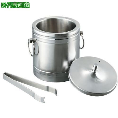 ■AS ステンレス製アイスバケツ AB-1L〔品番:3919601〕【3747520:0】[送料別途見積り][法人・事業所限定][掲外取寄][店頭受取不可]