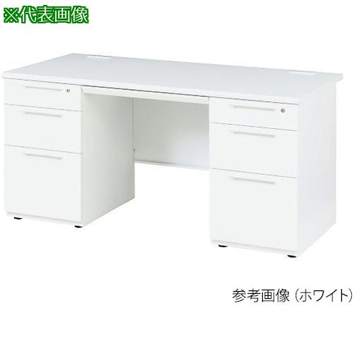 ■AS 両袖机 LDC-R147-LR33 WH〔品番:3873706〕【3754287:0】[送料別途見積り][法人・事業所限定][外直送][店頭受取不可]｜ホームセンターバロー　店