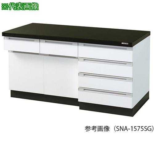 ■AS サイド実験台 SNA-1275SG〔品番:3804102〕【3756949:0】[送料別途見積り][法人・事業所限定][外直送][店頭受取不可]