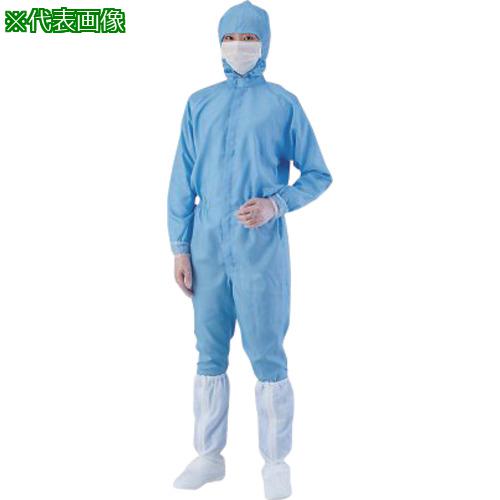 ■AS AS1403青LL フード一体ツナギ服〔品番:4237104〕【3759179:0】[送料別途見積り][法人・事業所限定][掲外取寄][店頭受取不可]