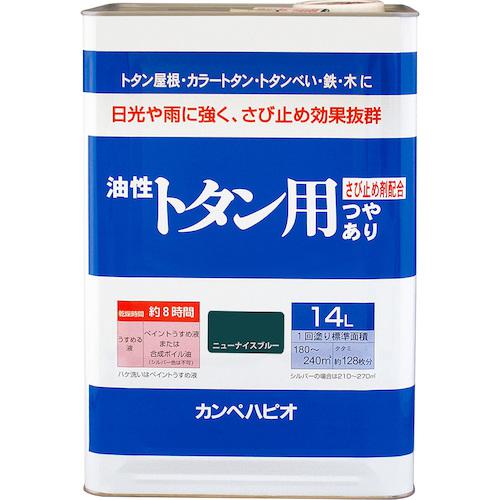 ■KANSAI 油性トタン用 ニューナイスブルー 14L〔品番:00147645571140〕【3763804:0】[送料別途見積り][法人・事業所限定][掲外取寄][店頭受取不可]｜ホームセンターバロー　店