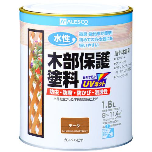 ■KANSAI 水性木部保護塗料 チーク 1.6L《6缶入》〔品番:00617653511016〕【3765527×6:0】[送料別途見積り][掲外取寄][店頭受取不可] 19,995円