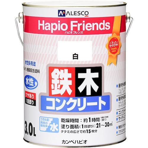 ■KANSAI ハピオフレンズ 白 3L《4缶入》〔品番:00077650011030〕【3765554×4:0】[送料別途見積り][法人・事業所限定][掲外取寄][店頭受取不可]