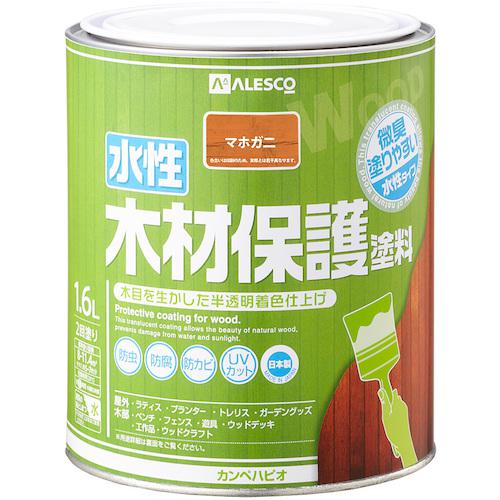 ■KANSAI 水性木材保護塗料 マホガ二ー 1.6L《6缶入》〔品番:00647653531016〕【3765605×6:0】[送料別途見積り][掲外取寄][店頭受取不可]
