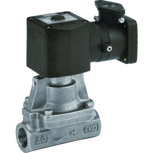 ■CKD 電磁弁 パイロット式 防爆形2ポート弁 ADシリーズ(蒸気用)〔品番:AP11E225AC4TAC100V〕【3768406:0】[店頭受取不可]