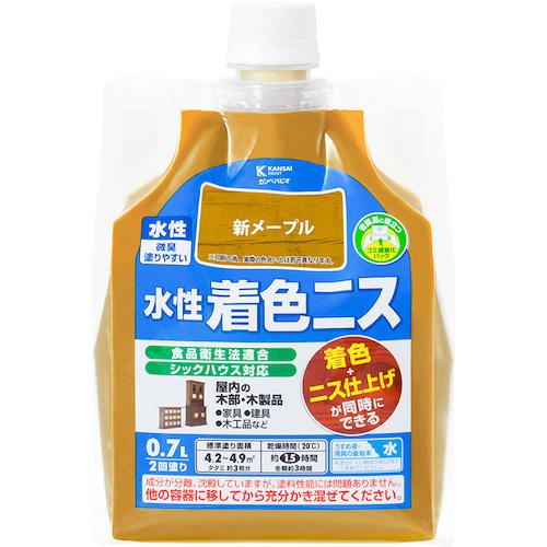 ■KANSAI 水性着色ニス 新メープル 0.7L《12個入》〔品番:00697653651007〕【3768706×12:0】[送料別途見積り][掲外取寄][店頭受取不可]