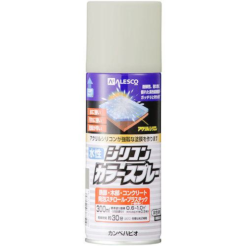 ■KANSAI 水性シリコンカラースプレー ライトグレー 300ML《24本入》〔品番:00507650652300〕【3770266×24:0】[送料別途見積り][法人・事業所限定][掲外取寄][店頭受取不可]