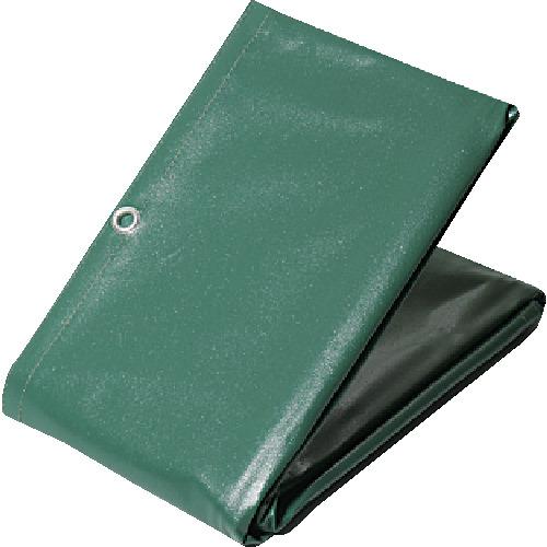 ■萩原 ターピー エステル帆布トラックシート 3号 軽トラック グリーン 2.5&times;2.6m〔品番:H3〕【3778631:0】[店頭受取不可]｜ホームセンターバロー　店