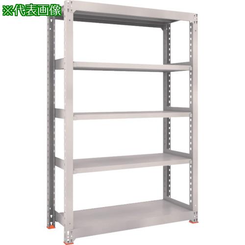 ■TRUSCO M3型中量棚 1500X471XH2400 7段 単体 免震樹脂ベース付 ネオグレー〔品番:M38557SFC〕【3780446:0】[店頭受取不可]
