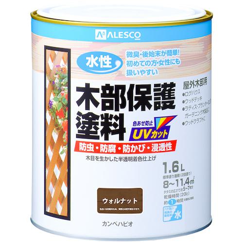 ■KANSAI 水性木部保護塗料 ウォルナット 1.6L《6缶入》〔品番:00617653571016〕【3781251×6:0】[送料別途見積り][掲外取寄][店頭受取不可]