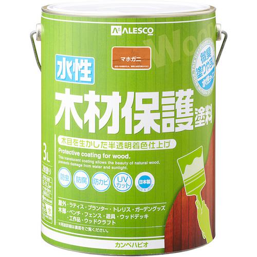 ■KANSAI 水性木材保護塗料 マホガ二ー 3L《4缶入》〔品番:00647653531030〕【3786008×4:0】[送料別途見積り][掲外取寄][店頭受取不可]