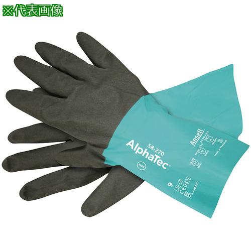 ■AS 化学防護手袋 58-270 S 12双〔品番:482551〕【3786517:0】[送料別途見積り][法人・事業所限定][掲外取寄][店頭受取不可]