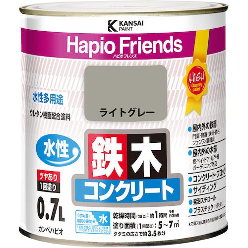 ■KANSAI ハピオフレンズ ライトグレー 0.7L《6缶入》〔品番:00077650651007〕【3787550×6:0】[送料別途見積り][法人・事業所限定][掲外取寄][店頭受取不可]