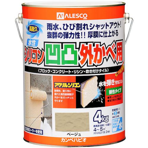 ■KANSAI 水性シリコン凹凸外かべ用 ベージュ 4K《4缶入》〔品番:00437651203040〕【3787615&times;4:0】[送料別途見積り][法人・事業所限定][掲外取寄][店頭受取不可]｜ホームセンターバロー　店