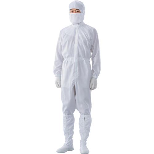 ■ADCLEAN フロントファスナークリーンスーツ 男性用 ホワイト 5L〔品番:CB102515L〕【3802735:0】[送料別途見積り][法人・事業所限定][外直送][店頭受取不可]