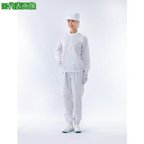 ■ADCLEAN センターファスナークリーンウエア 男女兼用 ブルー 5L〔品番:CJ240125L〕【3804284:0】[送料別途見積り][法人・事業所限定][外直送][店頭受取不可]