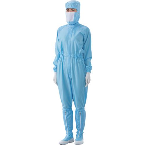 ■ADCLEAN フロントファスナークリーンスーツ 男女兼用 ブルー 4L〔品番:CB102024L〕【3807433:0】[送料別途見積り][法人・事業所限定][外直送][店頭受取不可]