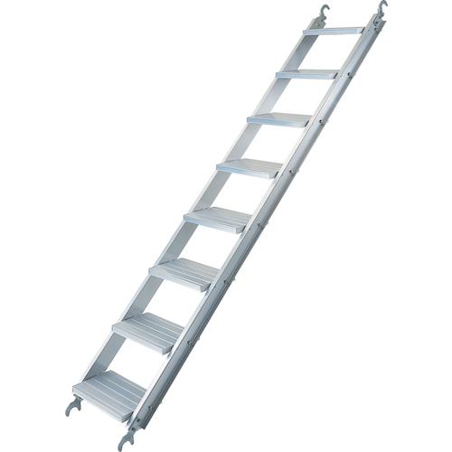 ■PiCa 足場用アルミ階段〔品番:KDVM457Z〕【3812695:0】[送料別途見積り][法人・事業所限定][直送][店頭受取不可]｜ホームセンターバロー　店