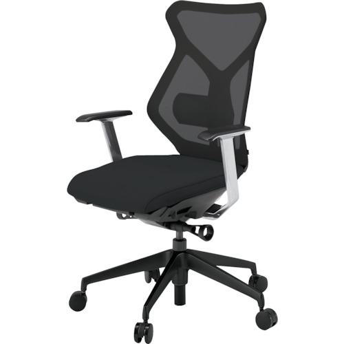 ■ITOKI セクアチェア ハイバック ベースカラーTT T型肘 張地 ブラック〔品番:KG365JV1TTT1〕【3818354:0】[送料別途見積り][法人・事業所限定][外直送][店頭受取不可]
