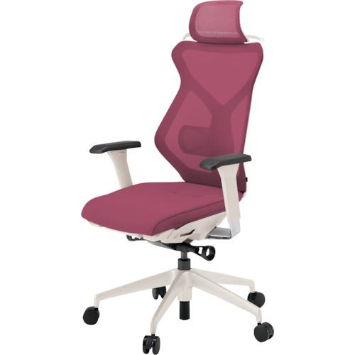 ■ITOKI セクアチェア エクストラハイバック ベースカラーWW アジャスタブル肘 ハンガー付 張地 ラズベリーレッド〔品番:KG357JVH1WWM4〕【3818988:0】[送料別途見積り][法人・事業所限定][外直送][店頭受取不可]