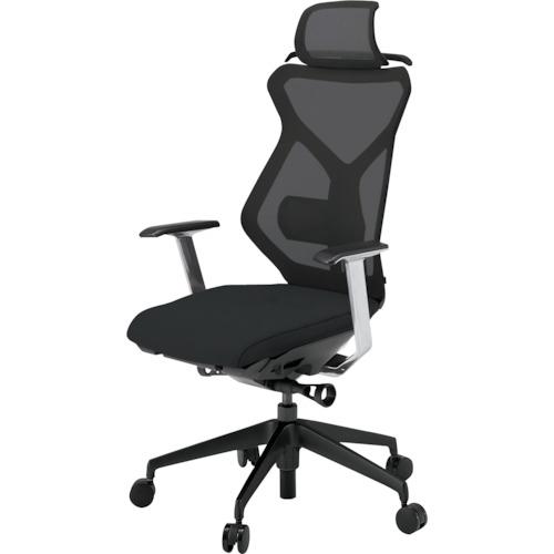 ■ITOKI セクアチェア エクストラハイバック ベースカラーTT T型肘 ハンガー付 張地 ブラック〔品番:KG355JVH1TTT1〕【3818995:0】[送料別途見積り][法人・事業所限定][外直送][店頭受取不可]