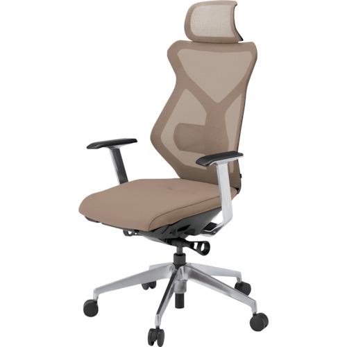 ■ITOKI セクアチェア エクストラハイバック ベースカラーZT T型肘 張地 サンドイエロー〔品番:KG355JV1ZTY3〕【3819012:0】[送料別途見積り][法人・事業所限定][外直送][店頭受取不可]