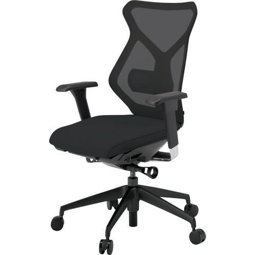 ■ITOKI セクアチェア ハイバック ベースカラーTT アジャスタブル肘 張地 ブラック〔品番:KG367JV1TTT1〕【3819024:0】[送料別途見積り][法人・事業所限定][外直送][店頭受取不可]