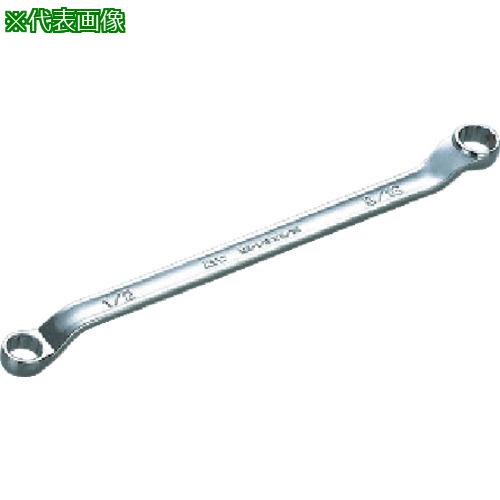 ■KTC M5-1-1/8X1-1/4-F 45°×6°ロングメガネレンチ(フラッグ仕様)〔品番:M5-1-1/8X1-1/4-F〕【3820589:0】[送料別途見積り][法人・事業所限定][掲外取寄][店頭受取不可] 6,203円