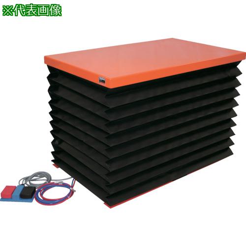 ■TRUSCO テーブルリフト500kg(電動Bねじ200V)650×950mm 蛇腹付〔品番:HDLL5069VJ22〕【3821281:0】[送料別途見積り][法人・事業所限定][直送][店頭受取不可]