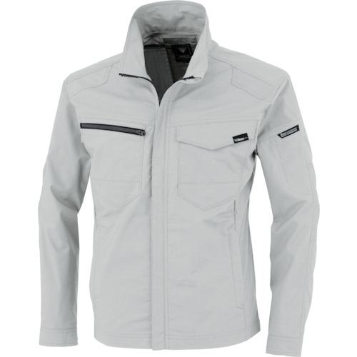 ■XEBEC TCストレッチ長袖ブルゾン1714-22-3L シルバーグレー〔品番:1714223L〕【3832321:0】[送料別途見積り][掲外取寄][店頭受取不可]