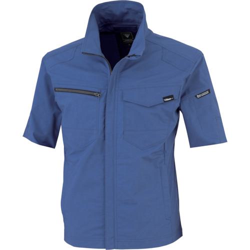 ■XEBEC TCストレッチ半袖ブルゾン1711-40-3L ブルー〔品番:1711403L〕【3835515:0】[送料別途見積り][掲外取寄][店頭受取不可]